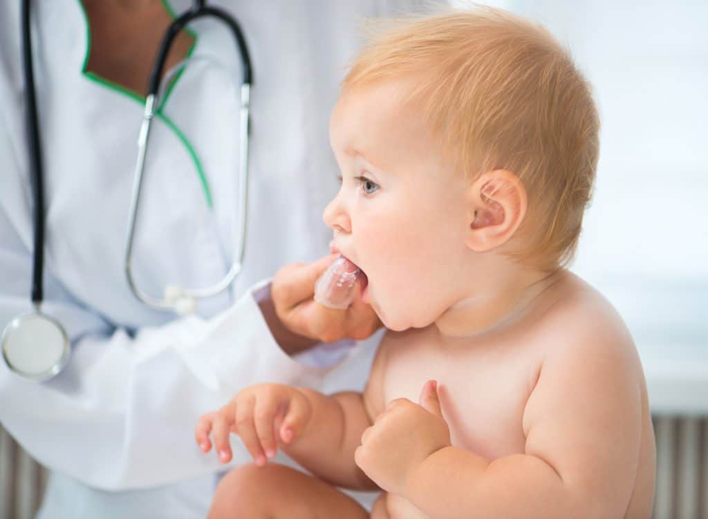 Oral Wellness for Infants Infant at the dentist