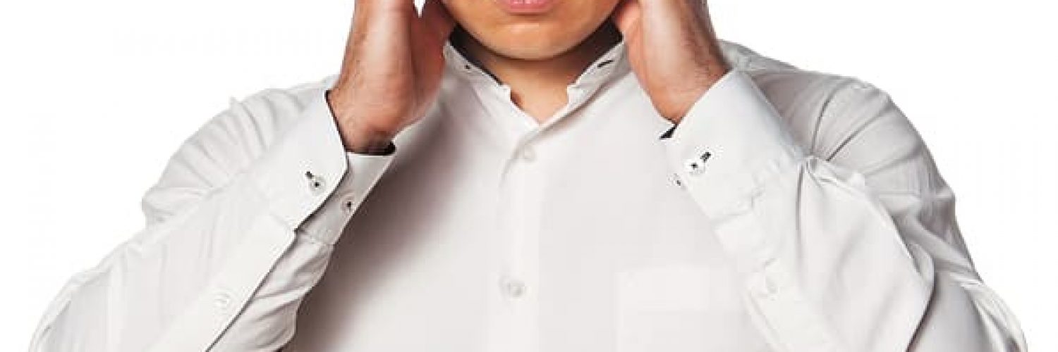 young man with stress needing headache prevention techniques