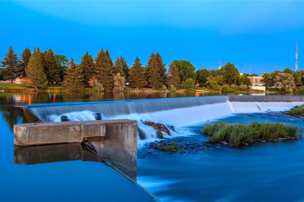 Idaho Falls water falls