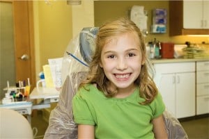 Happy child at the Dentist Office